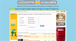 Desktop Screenshot of gitedecampagne.gitedeville.com